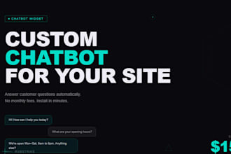 add a custom chatbot to your website to answer faqs