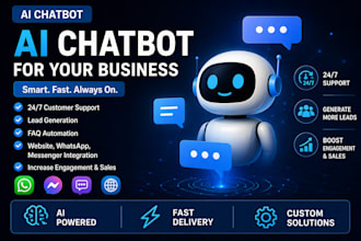 build customer support bot ,ai assistant for your businesses