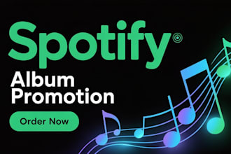 promote spotify music album and spotify track