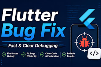 debug your flutter app and fix bugs or explain the issue clearly