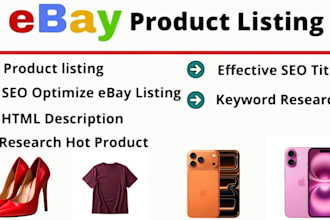 do ebay product upload, ebay listing, ebay product listing, ebay lister