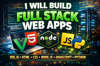 create a responsive website or full stack web app