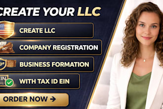 create llc, company registration, business formation with tax id ein
