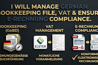 manage german bookkeeping file vat and ensure erechnung compliance