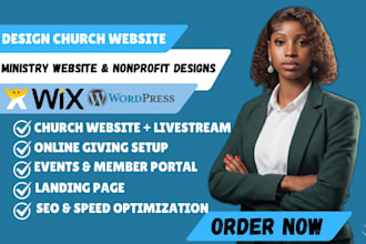 build redesign wix church website wix ministry website nonprofit charity website