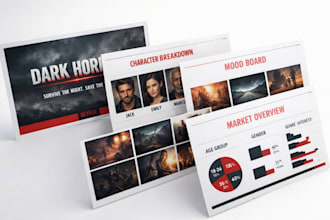 do film pitch deck presentation for your TV series movie film script web series