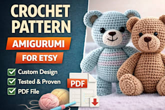 do crochet pattern amigurumi crochet pattern for etsy crochet pattern tester pdf
