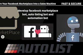 make facebook marketplace bot, auto checkout bot, auto purchase bot, listing bot
