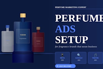 be your perfume website marketing expert, perfume ads setup, perfume marketing