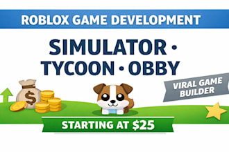 create roblox simulator game, viral gameplay, tycoon or obby