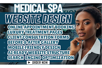 med spa website aesthetic clinic website spa website design wordpress website