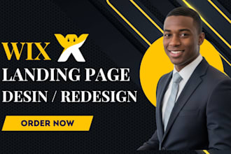 design high converting wix salon landing page and booking system