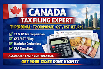 handle canada tax filing,t2 corporate tax, t1 personal tax gst,hst returns