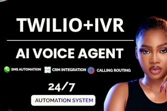 twilio IVR SMS automation ai voice agent call routing system