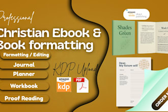 format, design christian ebook, daily devotional, prayer journal christian book