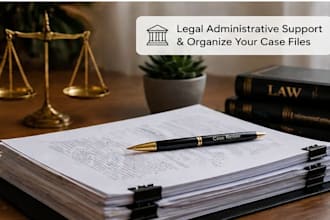provide legal administrative support and organize your case files