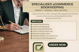 do specialized ecommerce bookkeeping for shopify, amazon sellers