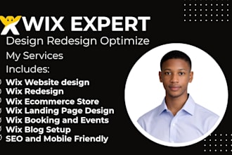 design wix website, wix website redesign or wix online store