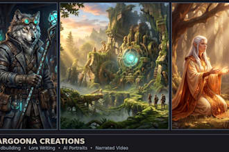 build your fantasy world with custom lore, ai portraits, and narrated video