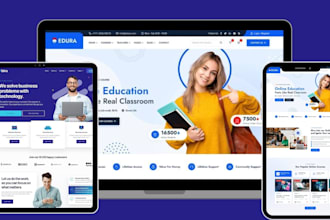 build lms educational website online course website education, elearning website