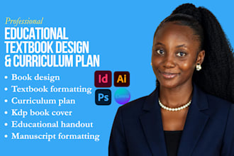 design format educational textbook workbook curriculum plan kdp book cover in id
