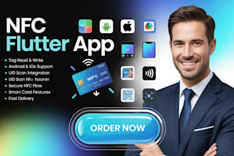 build nfc reader flutter app android ios scan tag write uid integration secure
