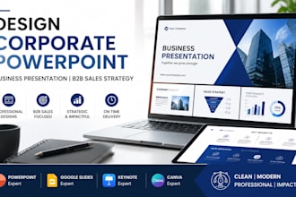 design corporate powerpoint, business presentation, b2b sales strategy company