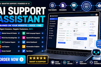 build an ai support assistant trained on your website, docs, or faq