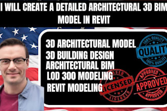 create a detailed architectural 3d bim model in revit