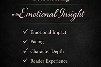 beta read your story with honest emotional feedback
