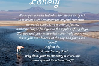 create a beautiful emotional poem for your special moment