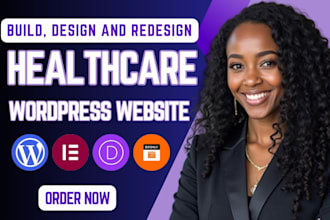 design medical website healthcare website, home care, dental clinic, spa website