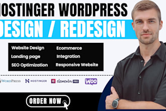 build hostinger website design and redesign hostinger wordpress website design