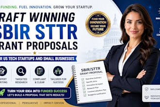 craft winning sbir sttr grant proposals for US tech startups and small business