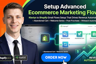 setup advanced ecommerce marketing flows klaviyo to shopify email flows setup