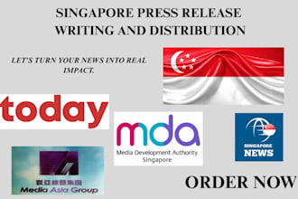 craft a impacting press release writing and distribution to singapore apex media