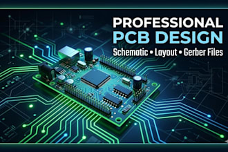 design professional pcb layout and schematic for electronics project