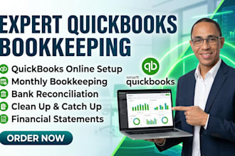 do quickbooks online bookkeeping, cleanup and catch up