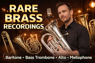 record baritone horn, bass trombone, piccolo, alto horn, mellophone