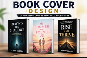 design a professional, high conversion KDP book cover ebook print