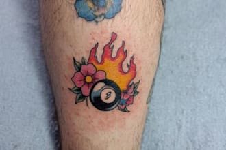 design bold traditional old school tattoo artwork