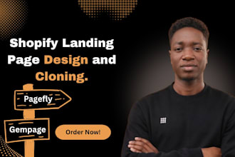 design unparalleled shopify landing page, clone shopify landing page on pagefly