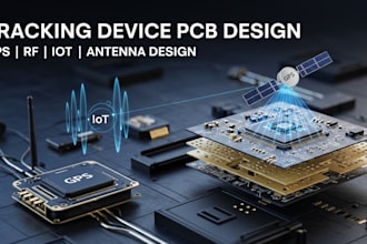 design tracking device pcb with rf, gps, iot and antenna design