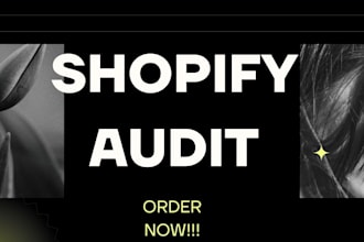 do full shopify audit in your store