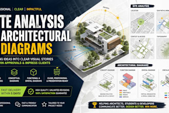 create professional site analysis and architectural diagrams for your project