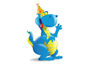 design giant inflatable character logo