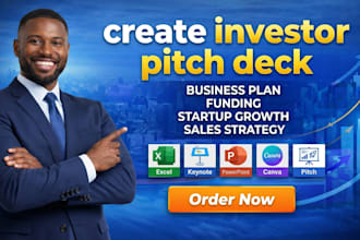create investor pitch deck business plan funding startup growth sales strategy