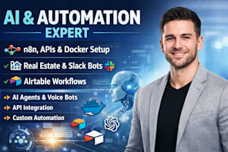 install n8n docker api automation ai agnate real estate slack aritable workflow