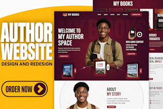 design author website ebook website redesign wix portfolio website book website