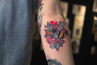 create a tattoo design of tattoo sleeve